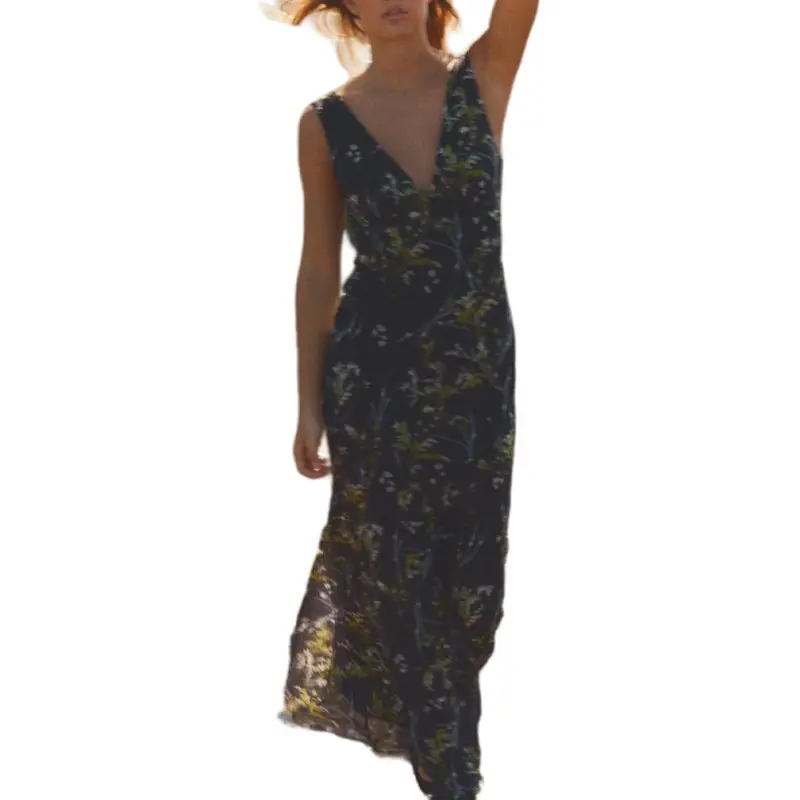 ZARA Sleeveless Dress Women's Black-3