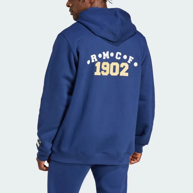 Adidas Originals VRCT FW24 Real Madrid Sweatshirt Men's Marine Blue-3