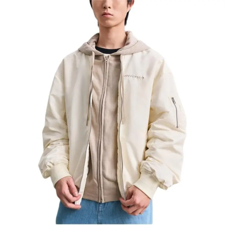 Converse Puffer Jacket Unisex Beige-2