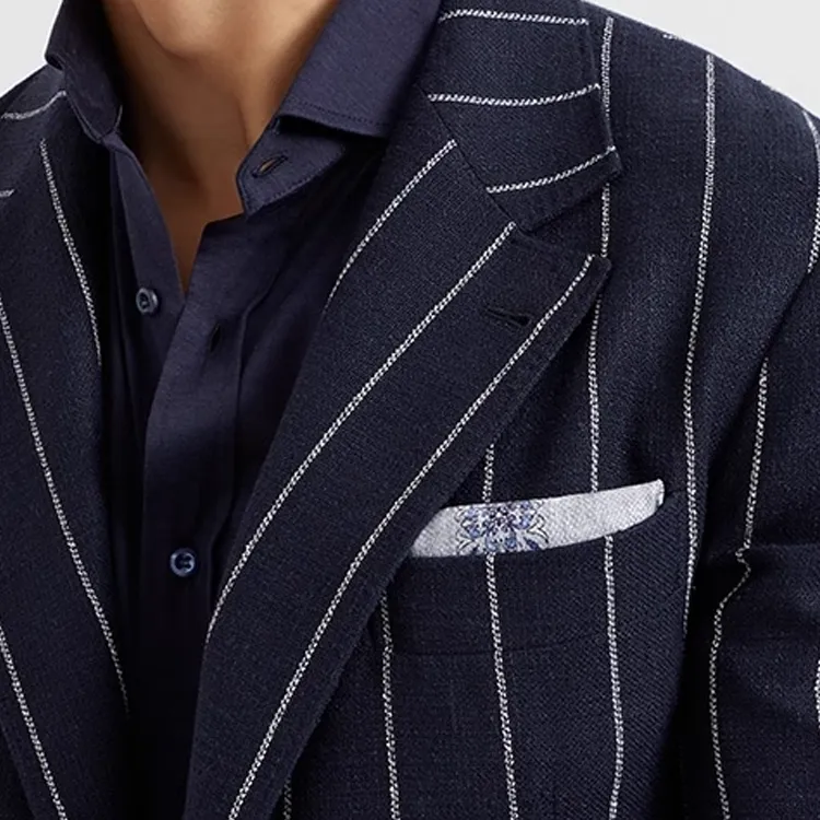 Brunello Cucinelli Graphic print Finished edge Pocket Square-2