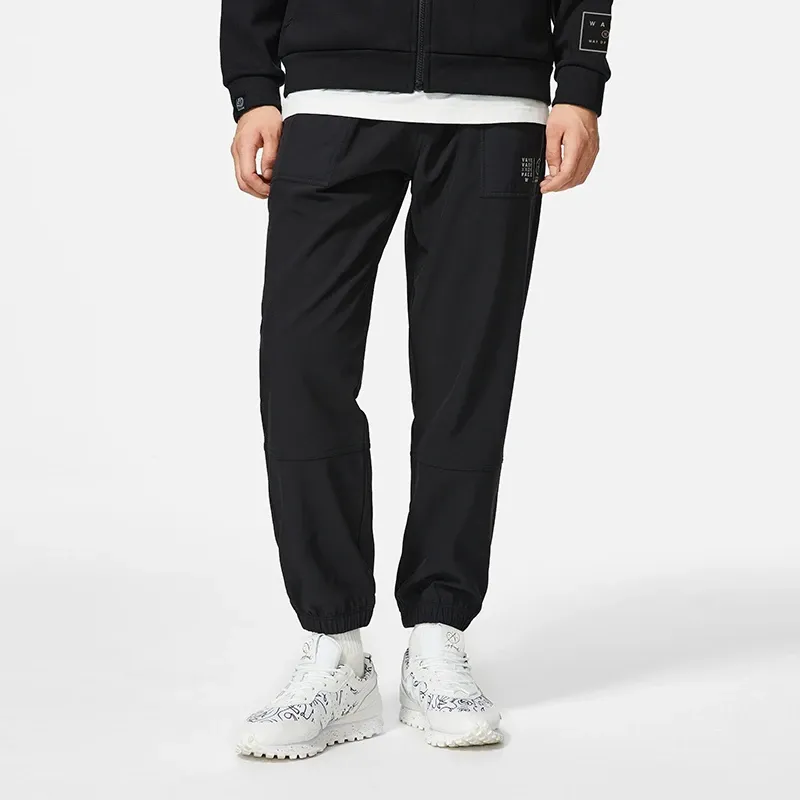 LINING Wade Collection Knitted Sweatpants Men Black-2