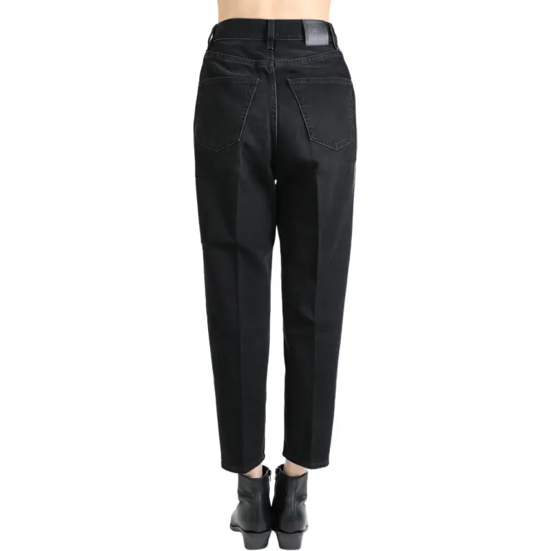 TOTEME Logo patch Cropped Jeans-1