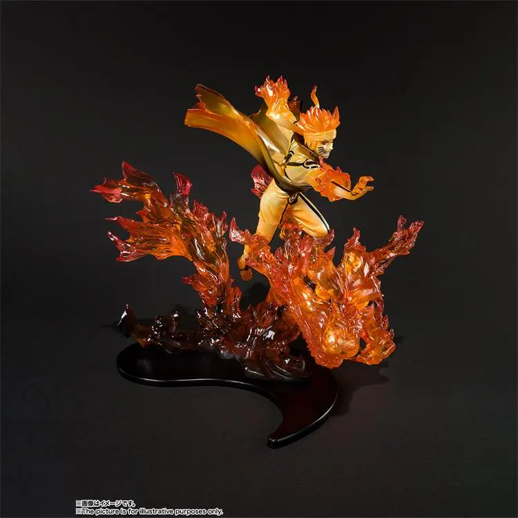 BANDAI Naruto Uzumaki Figuarts ZERO Naruto Ninetales The Nine Tailed Fox Reissued Version Scale Figures 21cm-3