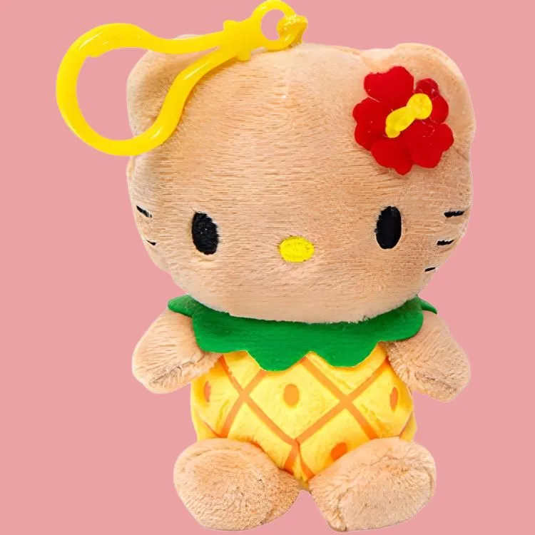 Sanrio Hello Kitty Hawaii Collection Pineapple Limited Dolls Plush Pendant 10. 16cm Height-1