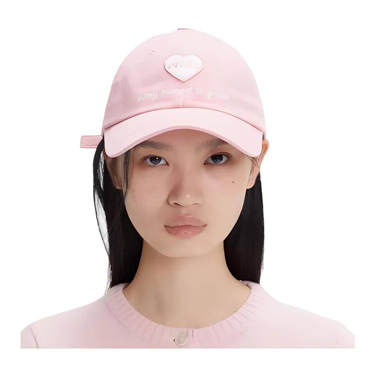 Emis Cotton Baseball Caps Unisex Pink-3