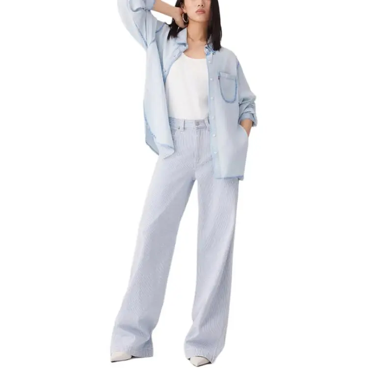 Levi's SS25 Jeans Women's Blue White-2