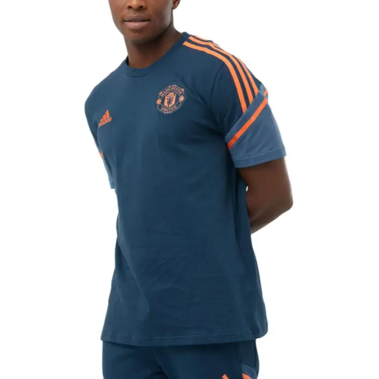 Adidas Manchester United Soccer Jerseys Men's Marine Blue-3