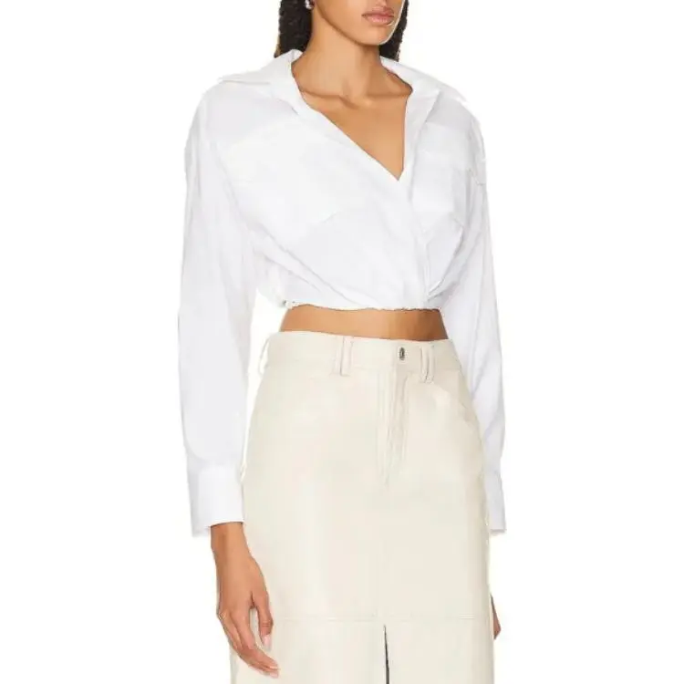 A.L.C. Cropped Coats Women's White-2