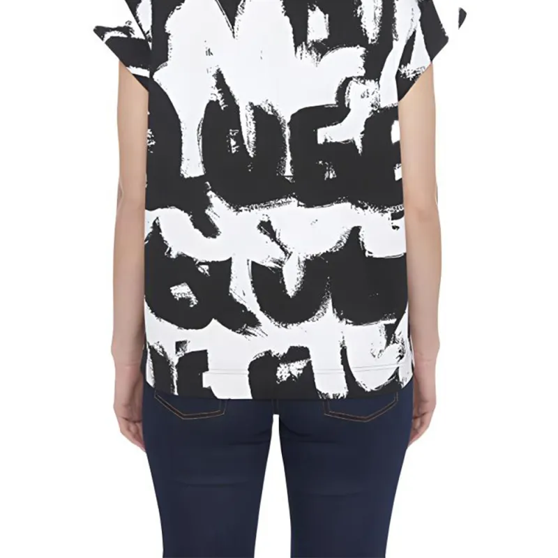 Alexander McQueen T Shirt Women's Black White-6
