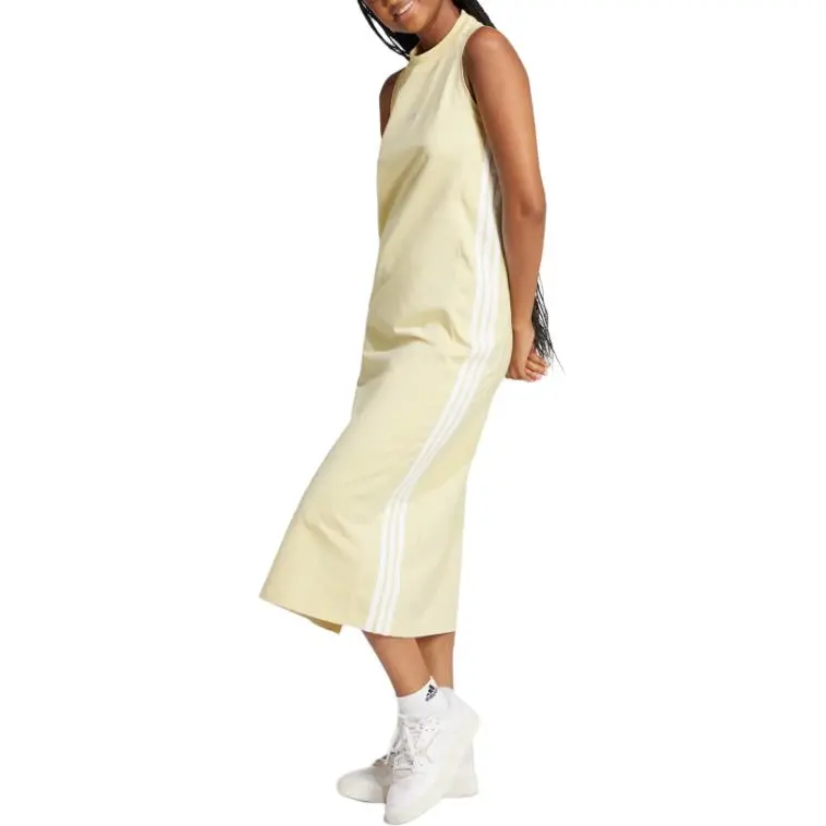 Adidas Free Shipping With AdiClub Essentials 3 Stripes Long Racerback Dress-3