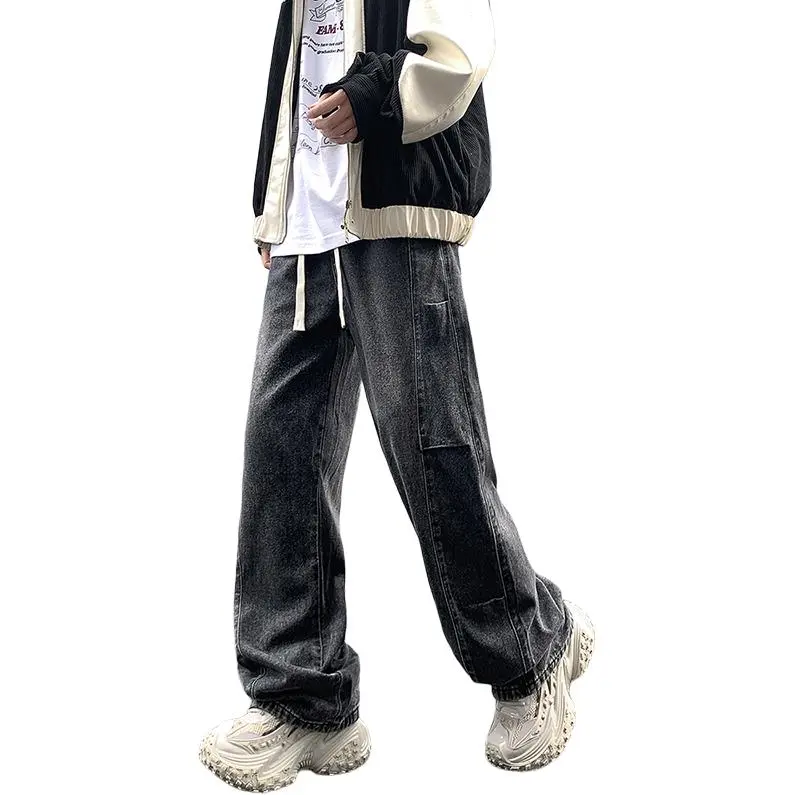 IJRJ Jeans Unisex Distressed Gray-5