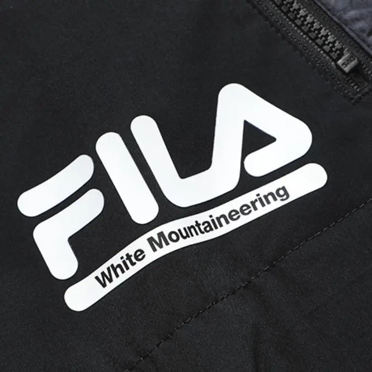 FILA FUSION FILA X White Mountaineering Knitted Sweatpants Men's Pitch Black-2