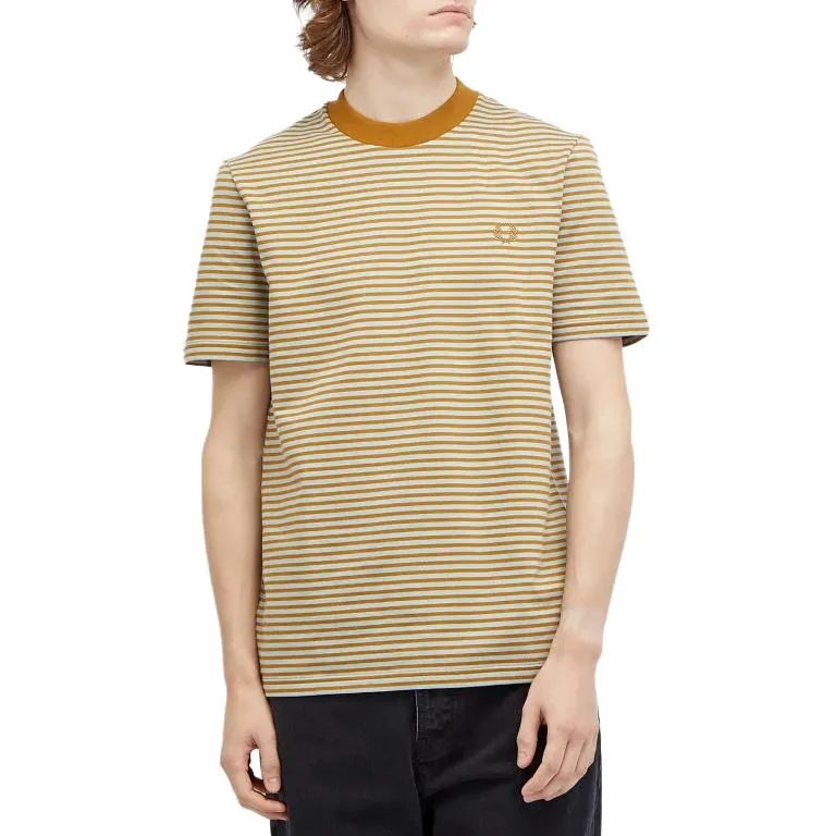 FRED PERRY Strip Cotton T shirt-2