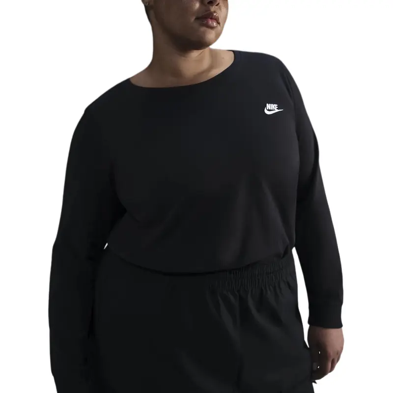 Nike Sportswear Club Women's Long Sleeve T Shirt Plus Size-2