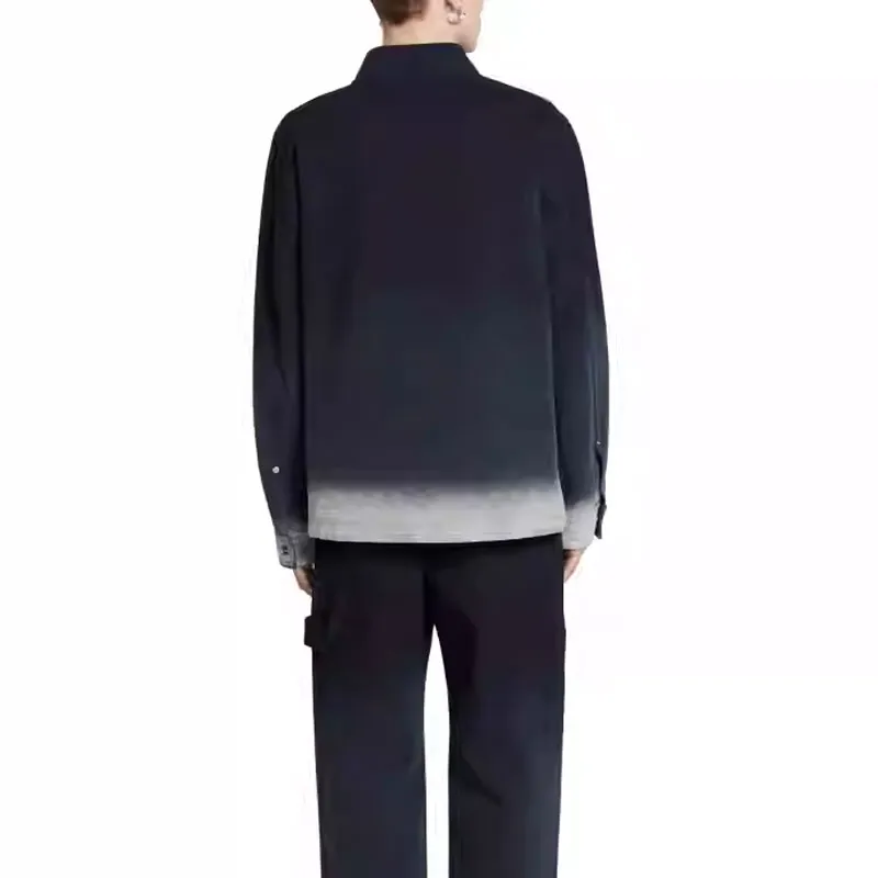 GUCCI FW25 Lido Collection Shirt Men's Dark Blue-3