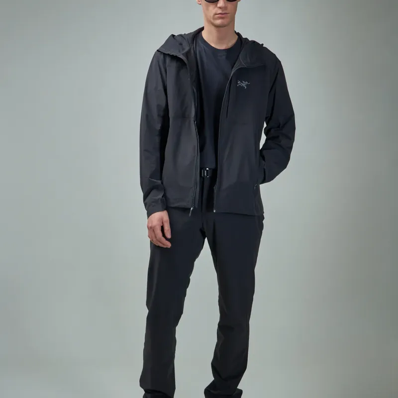 Arcteryx GAMMA Waterproof, Windproof, UV Protection, Breathable, Abrasion Resistant Windbreaker Jacket Men's Black-3