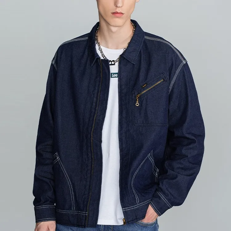 Lee Denim Jackets Men Blue-2