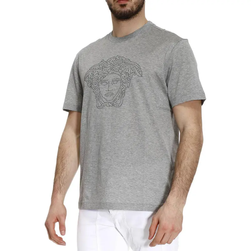 VERSACE T Shirts Men Gray-3