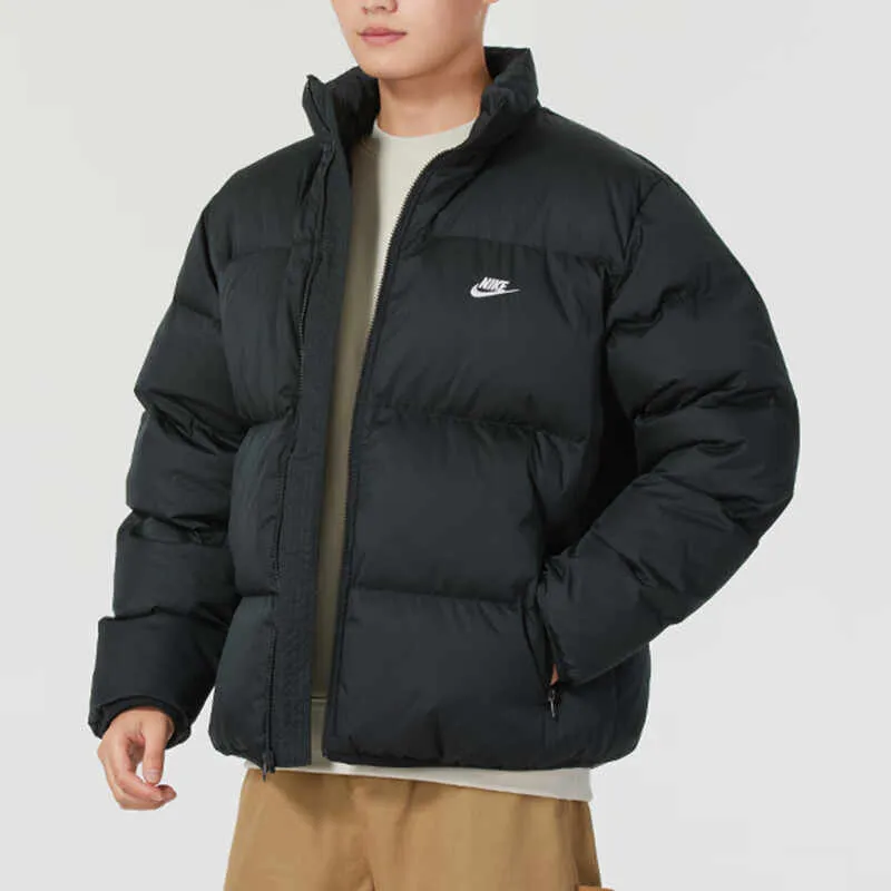 Nike ClubTherma FIT Down Jacket Men's Black/White-2