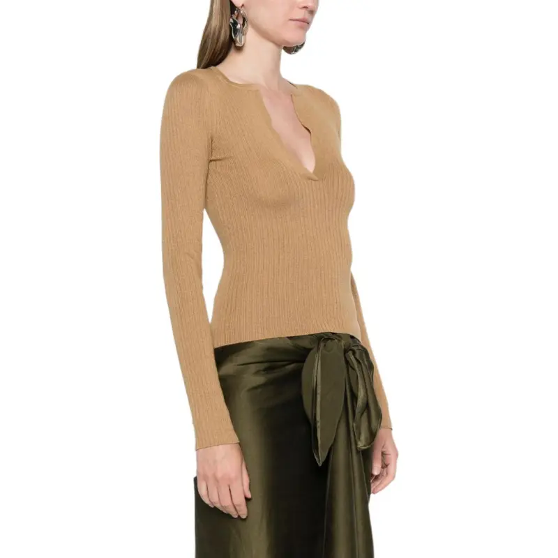 MaxMara Urlo Ribbed Long Sleeve Sweater-10