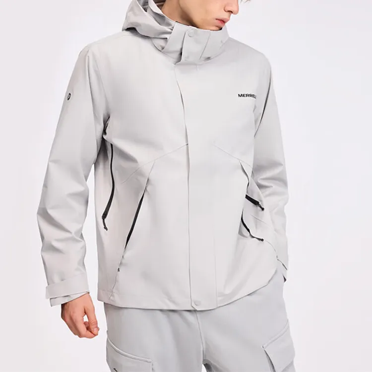 MERRELL Windbreaker Jacket Men's Light Cloud Gray-1