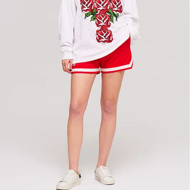 Ed Hardy Casual Shorts Women's Warm Neon Rose Red E1PBW387-2