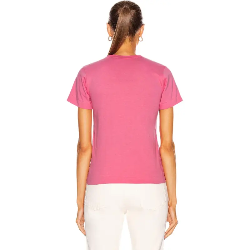 CDG Play T Shirts Unisex Pink-6