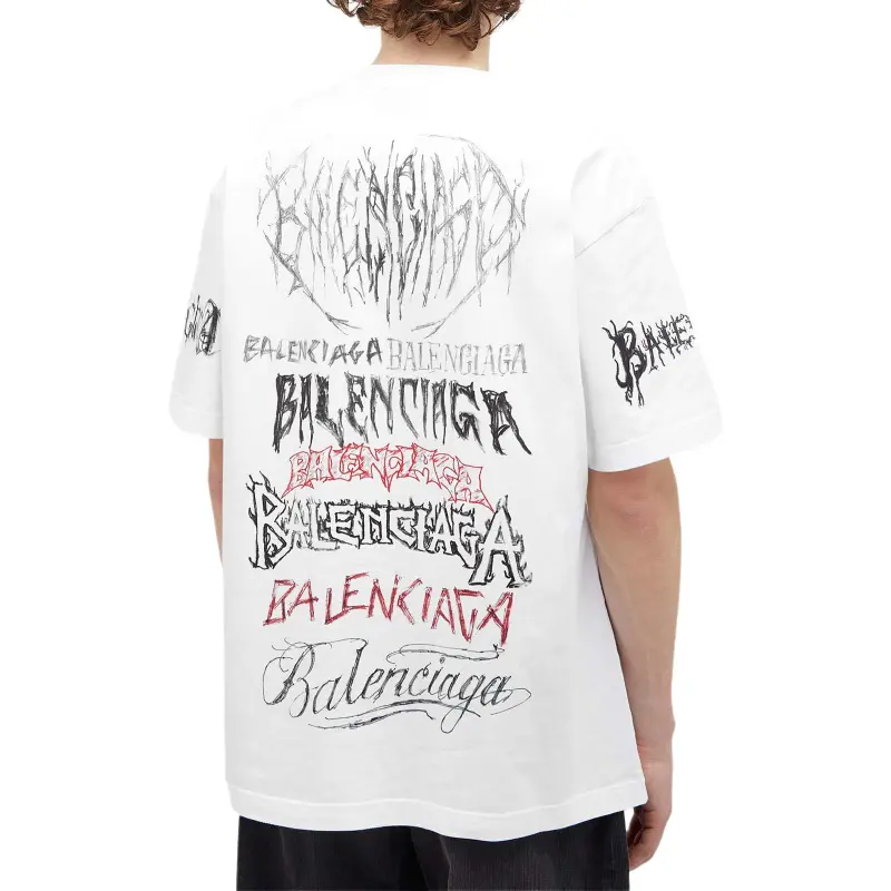 Balenciaga SS24 T Shirt Loose Fit Men's White-3