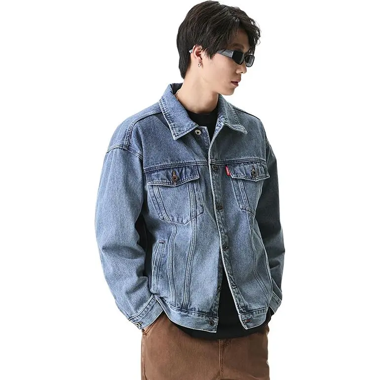 JASONWOOD Cowboy On The Run Denim Jacket Unisex Light Blue-5