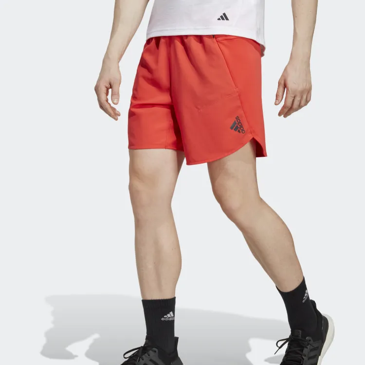 Adidas Casual Shorts Men Orange Red-3