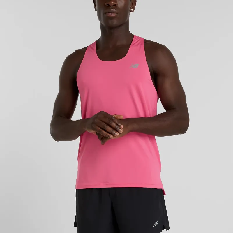 New Balance Tank Top Men's Dragon Fruit Red-2