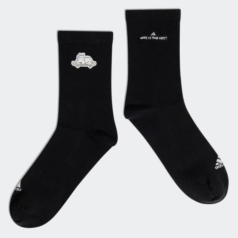 Adidas Mid Calf Socks Unisex 2 Pack-4