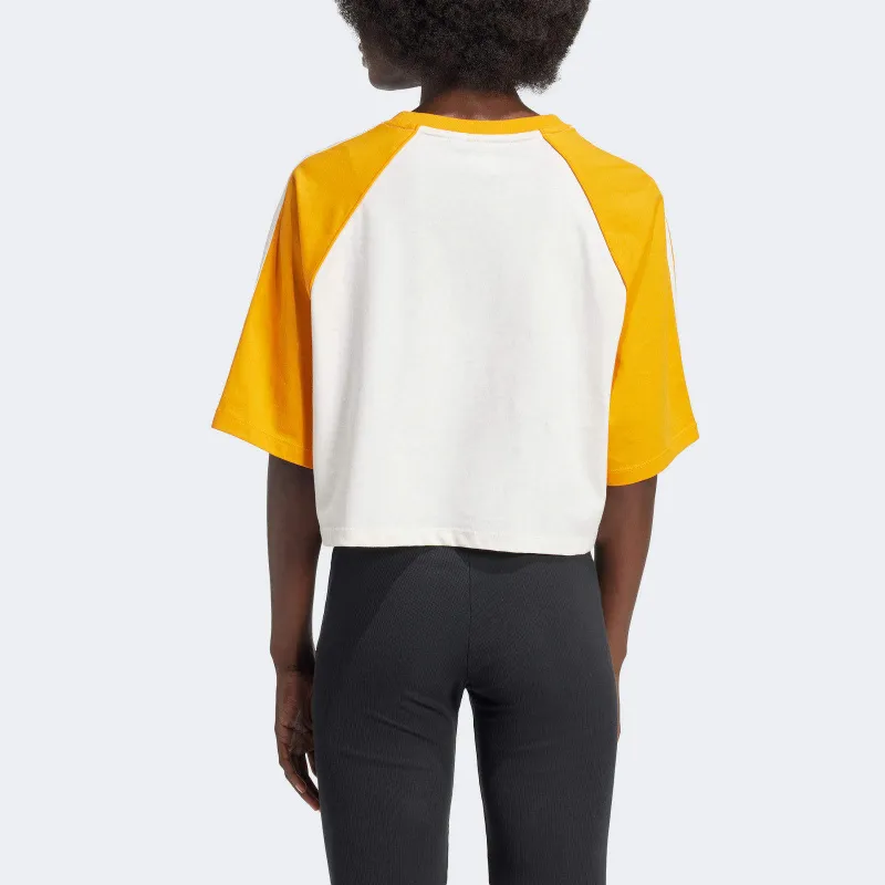 Adidas Originals ADICOLOR SST T Shirt Women's Yellow-3