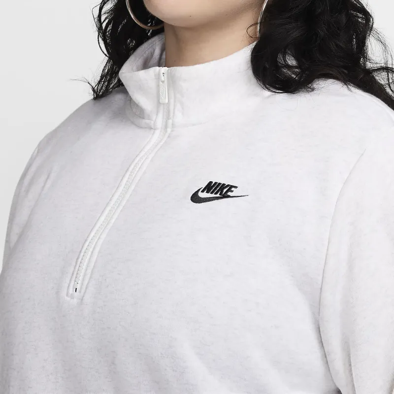 Nike Sportswear Club Fleece Women's 1/2-Zip Sweatshirt Plus Size-3