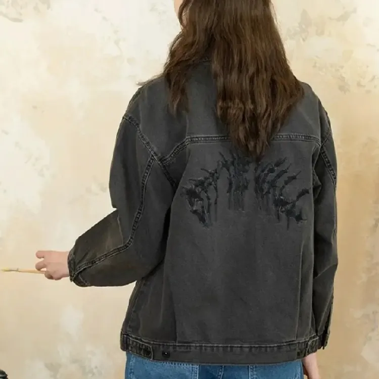Vans SS25 Denim Jacket Women's Black-2