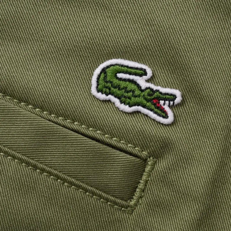 LACOSTE SS25 Casual Pants Men's Khaki Green-1