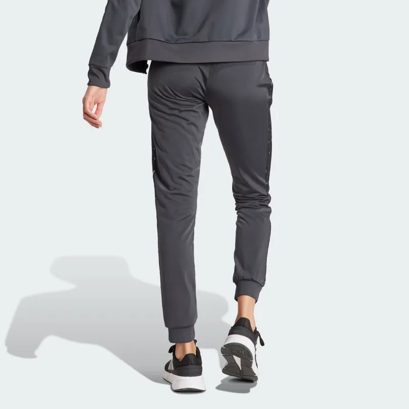 Adidas Knitted Sports Pants Women's Dark Gray-2