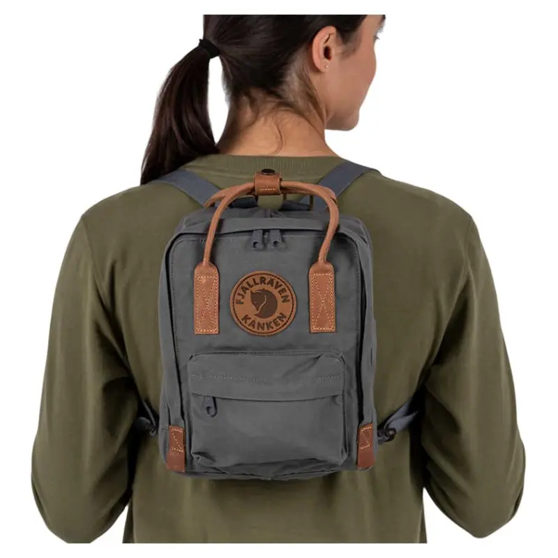 Fjallraven Kanken No Capacity Outdoor Bags Polyester Gray Unisex-2