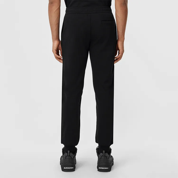 Burberry Logo Print Stretch Cotton Sweatpants-3