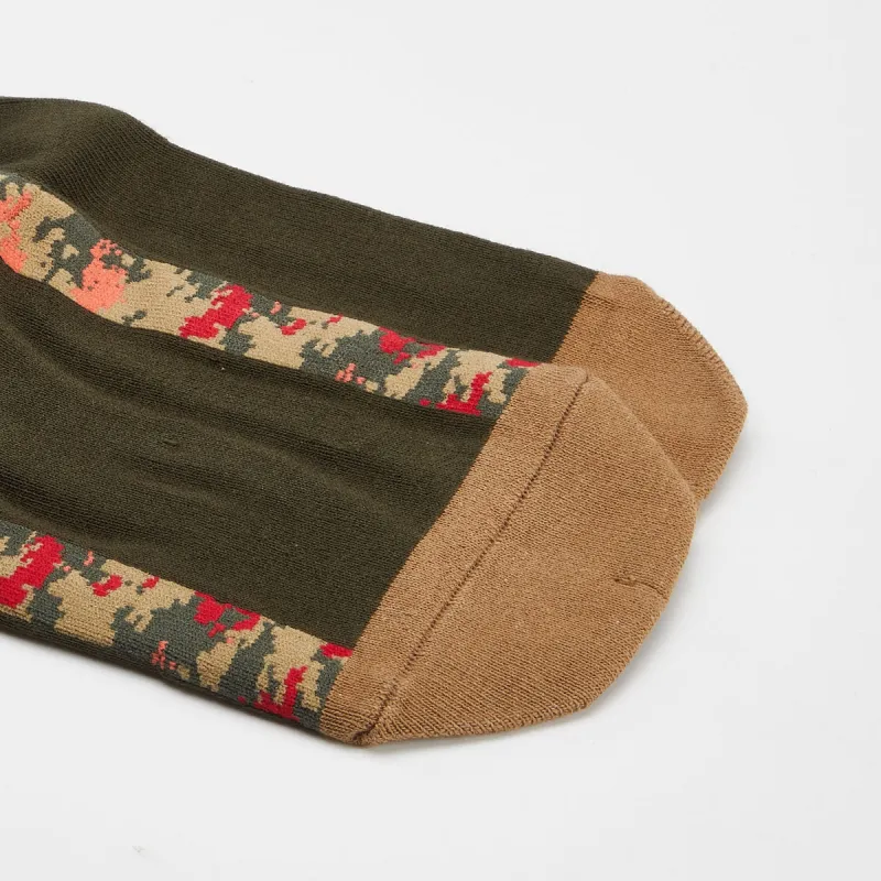 FILA 3.1 Phillip Lim Collaboration Collection Mid Calf Socks Men's Dark Leaf Green-2