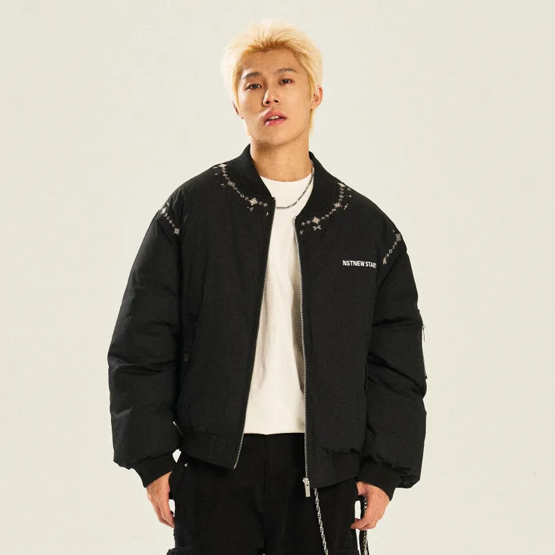 NSTNEW START Puffer Jacket Unisex Black-2