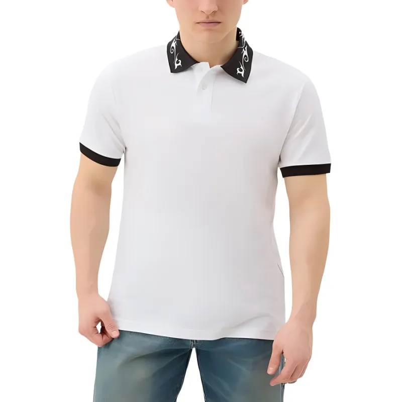 VERSACE JEANS COUTURE SS24 Polo Shirt Men's White-3