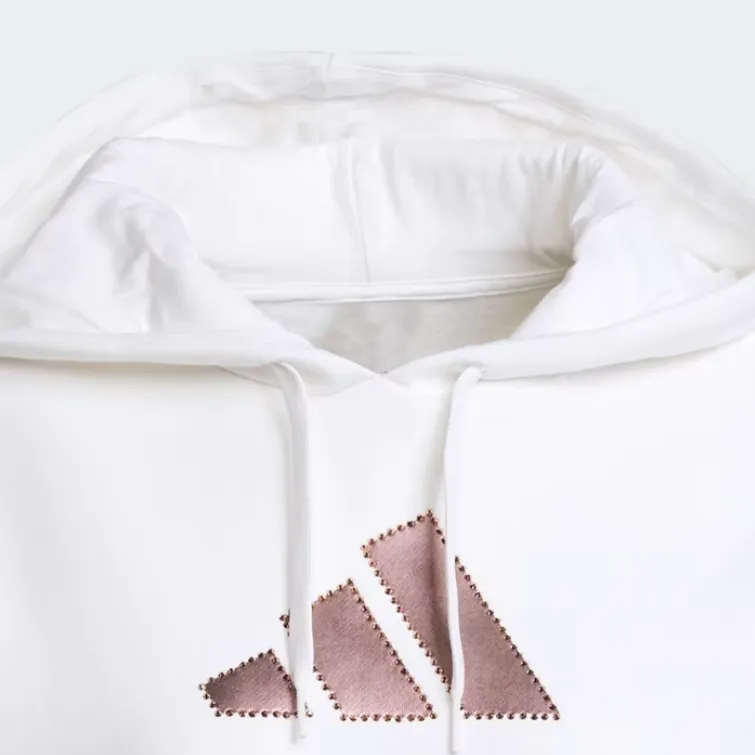 Adidas Free Shipping With AdiClub Holiday Graphic 3 Stripes Oversized Hoodie-3
