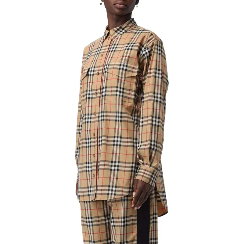 Burberry Checked Buttoned Shirt-4