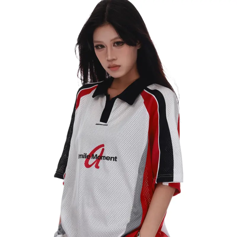 VINMUK T Shirts Unisex White Red-4