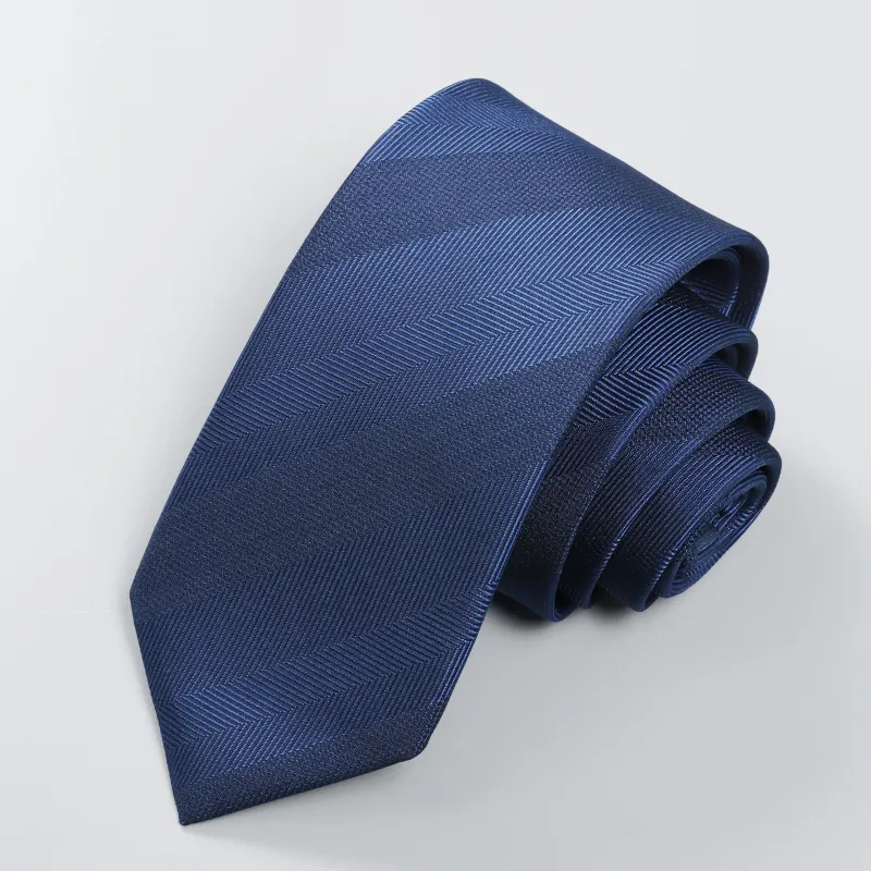 GOLDLION Polyester Ties Men's Blue-2