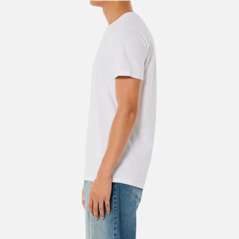 Hollister T Shirts Men White-1