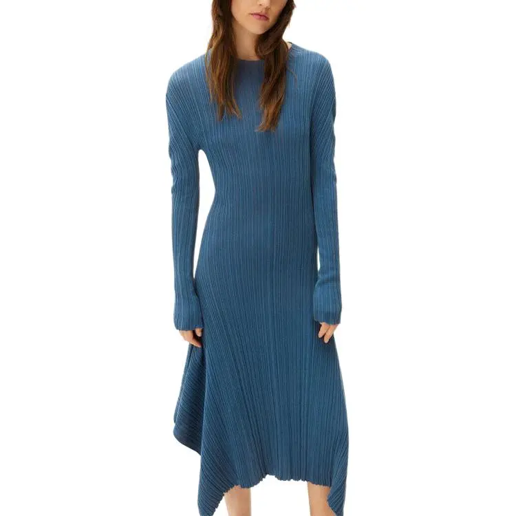 KENZO Long-Sleeved Dresses Women's Blue-2