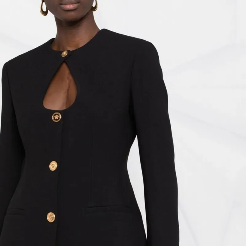 FANSIZHE VERSACE FW22 Business Suit Coat Women's Black-4