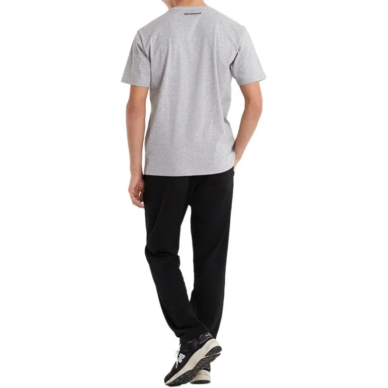 New Balance T Shirts Men Gray-3